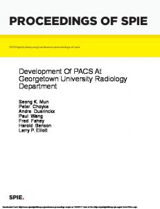 proceedings of spie