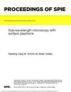 proceedings of spie