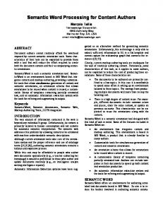 Proceedings Template - WORD - CEUR-WS.org