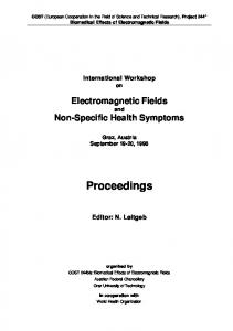 Proceedings - World Health Organization