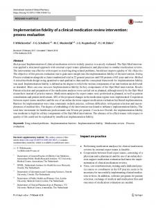 process evaluation - Springer Link