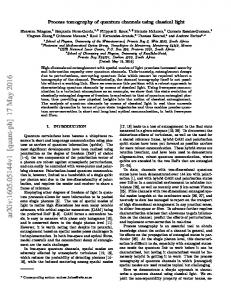 Process tomography of quantum channels using classical light