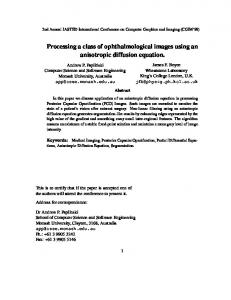 Processing a class of ophthalmological images ... - Semantic Scholar
