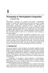 Processing of Thermoplastic Composites - Polymer Composites ...