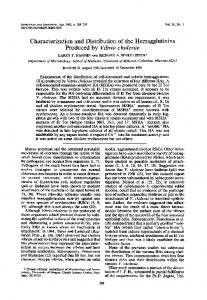 Produced by Vibrio cholerae - Infection and Immunity