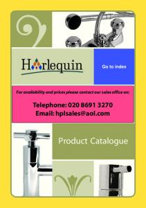 Product Catalogue - harlequin products