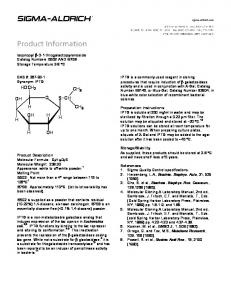 Product Information Sheet