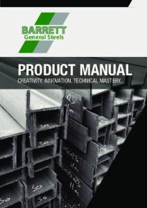 PRODUCT MANUAL - Barrett Steel