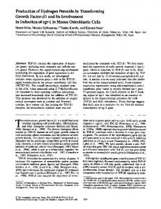 Production of Hydrogen Peroxide by Transforming ... - BioMedSearch