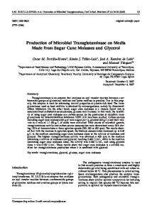 Production of Microbial Transglutaminase on ... - Semantic Scholar