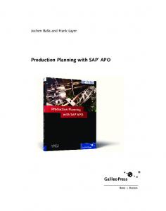 Production Planning with SAP APO