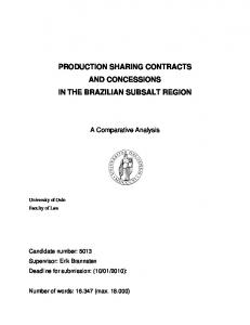 PRODUCTION SHARING CONTRACTS AND ... - DUO