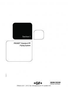 PROGEF Standard PP - GF Piping Systems