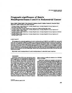 Prognostic significance of Matrix