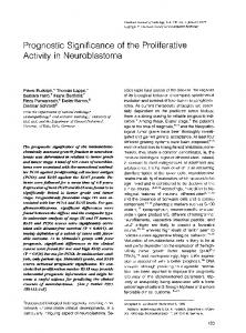 Prognostic Significance of the Proliferative - NCBI