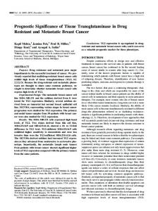 Prognostic Significance of Tissue Transglutaminase in Drug Resistant ...