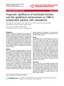 Prognostic significance of ventricular function and late ... - Springer Link