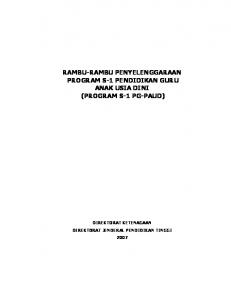 program s-1 pg-paud