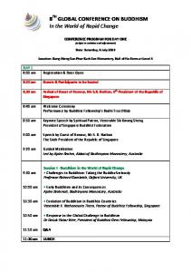 Program Schedule - Buddhist Fellowship