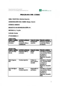 PROGRAMA DEL CURSO