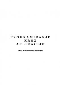 PROGRAMIRANJE KROZ APLIKACIJE - Tutoriali.org