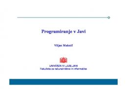 Programiranje v Javi