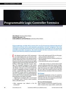 Programmable Logic Controller Forensics - IEEE Xplore