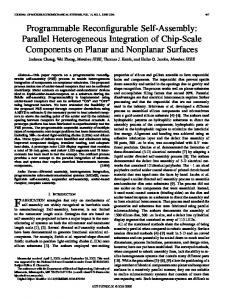 Programmable reconfigurable self-assembly: parallel heterogeneous ...