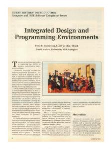 Programming Environments - IEEE Xplore