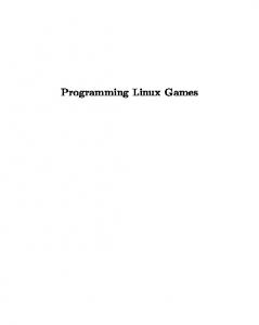 Programming Linux Games PDF