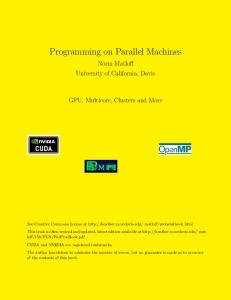 Programming on Parallel Machines - Index of