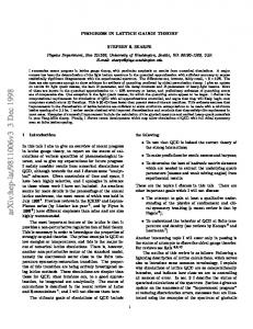 Progress in Lattice Gauge Theory