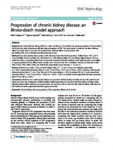 Progression of chronic kidney disease: an illness-death model approach