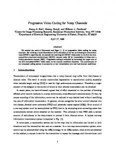 Progressive Video Coding for Noisy Channels