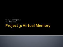 Project 3: Virtual Memory