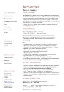 Project Engineer CV template