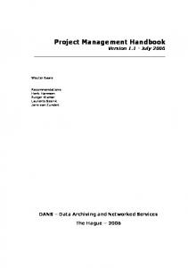 Project Management Handbook