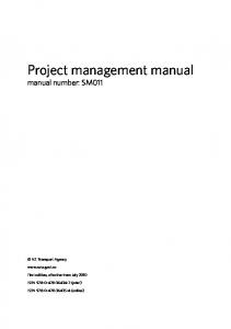 Project management manual