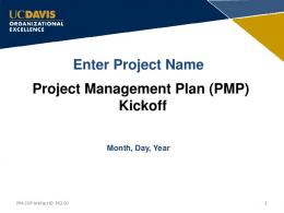 Project Management Plan Presentation