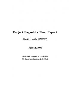 Project Paganini - Final Report