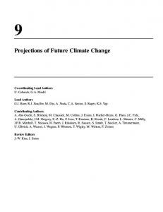 Projections of Future Climate Change - IPCC