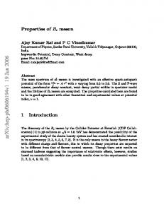 Properties of Bc meson