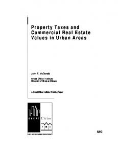 Property Taxes and Commercial Real Estate Values in ... - CiteSeerX