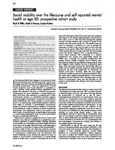 prospective cohort study - Europe PMC