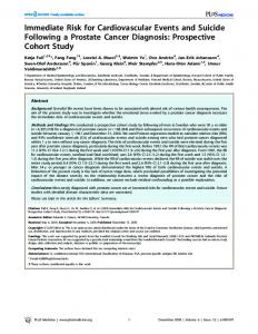 Prospective Cohort Study - PLOS