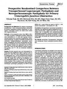 Prospective Randomized Comparison Between ... - CiteSeerX