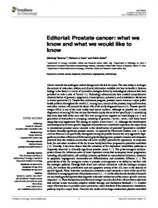 Prostate cancer - Semantic Scholar