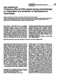 Protective effect of DNA vaccine during chemotherapy on ... - Rede TB