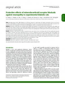 Protective effects of mineralocorticoid receptor