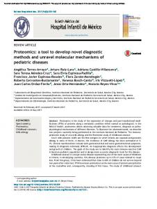 Proteomics: a tool to develop novel diagnostic